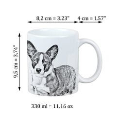 Cardigan Welsh Corgi - koeraga tass, rõõmus tass koerapidajale, Art-Dogi brändi isikupärastatud kingitus hind ja info | Klaasid, tassid ja kannud | kaup24.ee