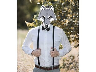 Näomask Wolf 28 x 32cm hind ja info | Karnevali kostüümid | kaup24.ee
