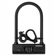 Велосипедный замок Gerda Ultra 245/153C U-lock, 14x24,5 мм, черный цена и информация | Замки для велосипеда | kaup24.ee