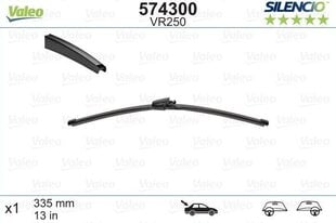 Tagakojamees Valeo Silencio VR250 335mm Seat, VW hind ja info | Kojamehed | kaup24.ee