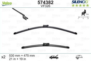 Valeo Silencio VF326 530/475 мм набор стеклоочистителей. SEAT, VW цена и информация | Резинки для стеклоочистителей | kaup24.ee