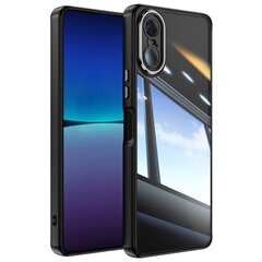 Твердый силиконовый (TPU) акриловый чехол - прозрачный / чёрный (Xperia 10 VI) цена и информация | Чехлы для телефонов | kaup24.ee