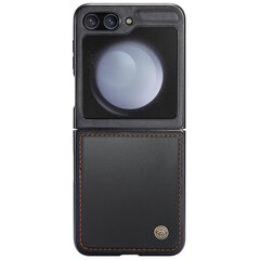 „CaseMe“ Leather plastikust kaaned - must (Galaxy Flip6) hind ja info | Telefoni kaaned, ümbrised | kaup24.ee