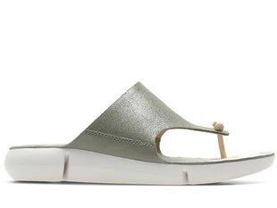 CLARKS Naiste Tri Carmen oliivist nahast flip floppid hind ja info | Naiste plätud ja sussid | kaup24.ee