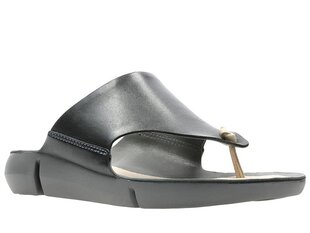 Clarks Naiste Tri Carmen mustad nahast flip flopid hind ja info | Naiste plätud ja sussid | kaup24.ee