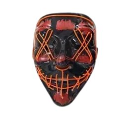 LED-mask, oranž hind ja info | Karnevali kostüümid | kaup24.ee