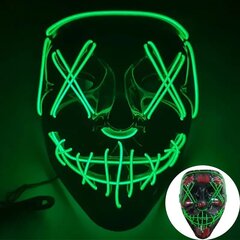 LED-mask, roheline hind ja info | Karnevali kostüümid | kaup24.ee