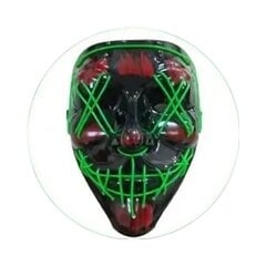 LED-mask, roheline hind ja info | Karnevali kostüümid | kaup24.ee