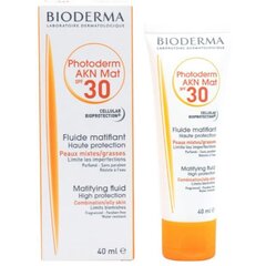 Солнцезащитный крем для лица Bioderma Photoderm AKN SPF30 40 мл цена и информация | Кремы от загара | kaup24.ee