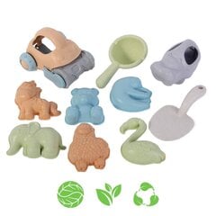 Ökoloogiline liivamänguasjade komplekt, Woopie L-43445 10 tk. цена и информация | Игрушки для песка, воды, пляжа | kaup24.ee