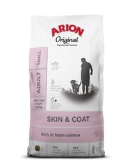 Arion Original Skin&Coat Adult täiskasvanud väikest tõugu lõhega koertele, 7 kg hind ja info | Kuivtoit koertele | kaup24.ee