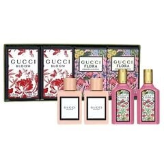 Набор Gucci Bloom Gucci Flora для женщин, Парфюмерная вода EDP, 5 мл + Парфюмерная вода EDP, 5 мл + Парфюмерная вода EDP, 5 мл + парфюмерная вода EDP 5 мл цена и информация | Женские духи | kaup24.ee