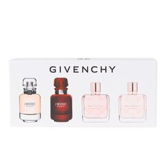 Parfüümikomplekt Givenchy naistele: parfüümvesi L'Interdit EDP, 10 ml + parfüümvesi L'Interdit Rouge EDP, 10 ml + parfüümvesi Irresistible EDP, 10 ml + tualettvesi Irresistible Fraiche EDT, 8 ml hind ja info | Naiste parfüümid | kaup24.ee