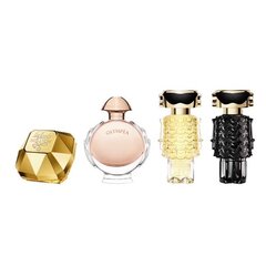 Набор Paco Rabanne для женщин: Lady Million, EDP 5 мл + Olympea, EDP 6 мл + Fame EDP, 4 мл + Fame Parfum, 4 мл цена и информация | Женские духи | kaup24.ee