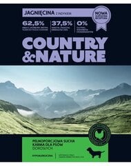 Country & Nature для взрослых собак всех пород с ягненком и индейкой, 9 кг цена и информация | Сухой корм для собак | kaup24.ee