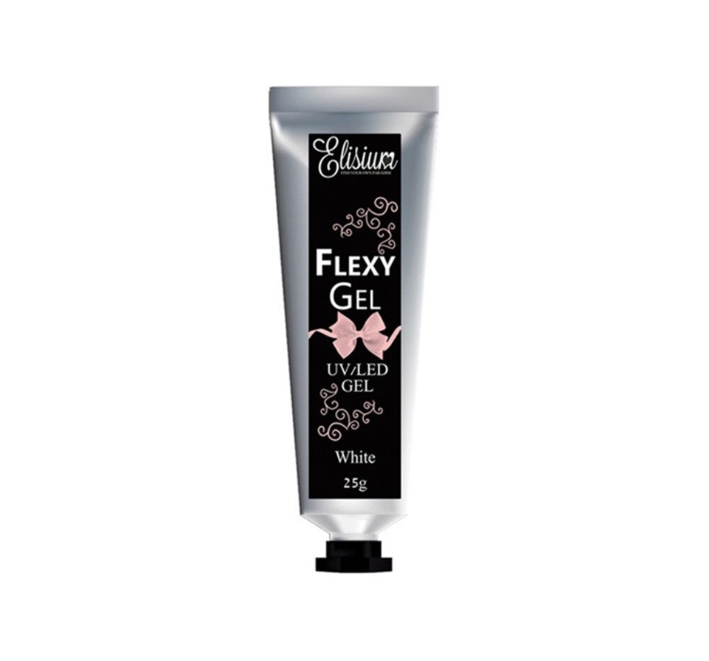 Küünegeel Elisium Flexy Gel White, 25g цена и информация | Küünelakid, küünetugevdajad | kaup24.ee