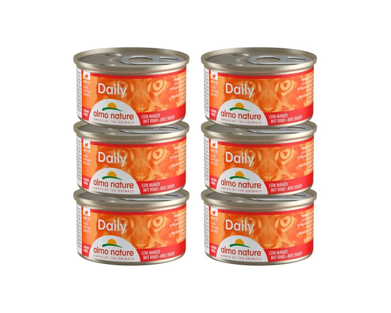 Almo Nature Daily Menu veiselihatükkidega, 6x85 g hind ja info | Konservid kassidele | kaup24.ee