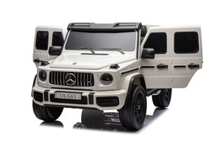 Elektriline Jeep lastele Mercedes G63 XXL 4x4, 24V, valge hind ja info | Laste elektriautod | kaup24.ee