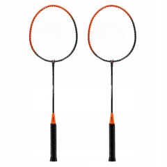 Badmintonikomplekt Nils, 12 tk., must/oranž hind ja info | Sulgpall | kaup24.ee