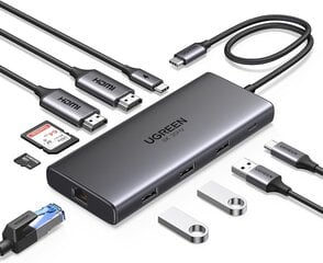 Док-станция UGREEN Revodok Pro 210 USB C цена и информация | Адаптер Aten Video Splitter 2 port 450MHz | kaup24.ee