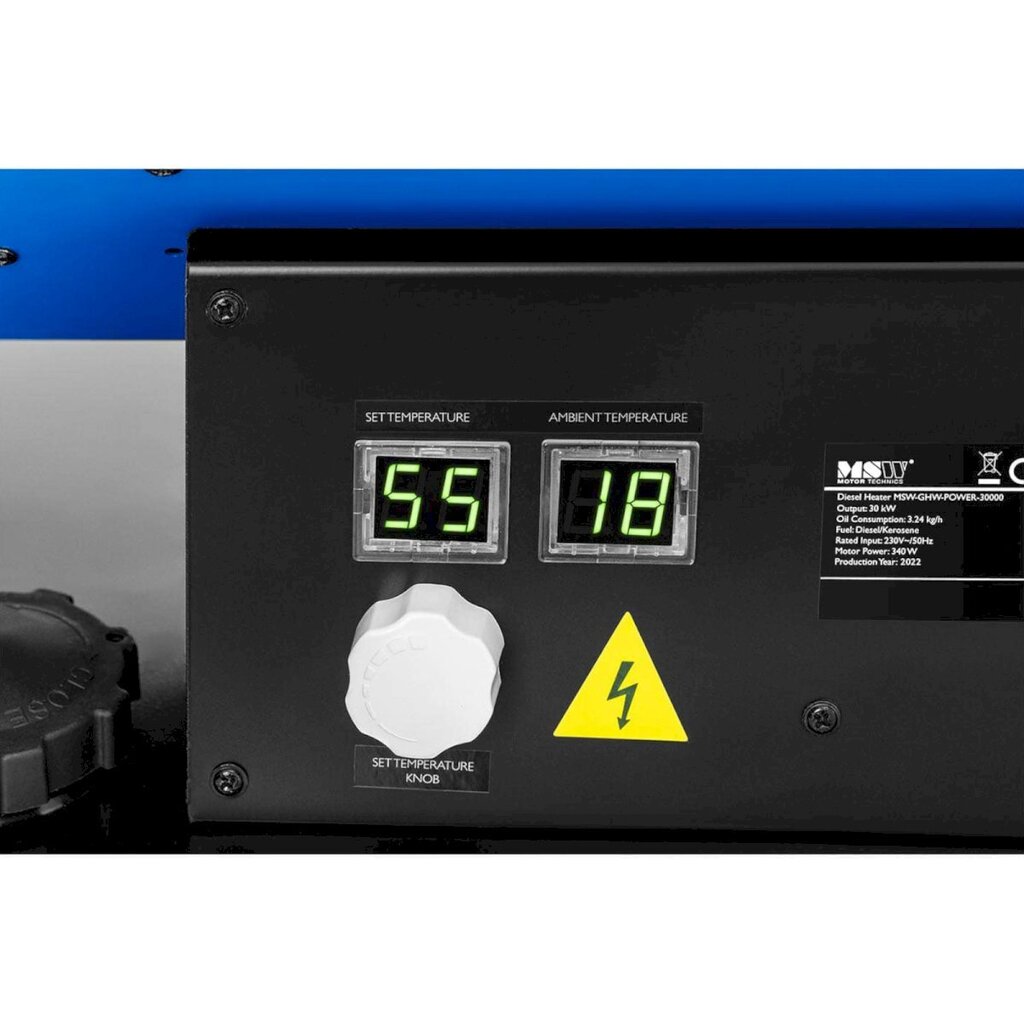 Ehituse õliküttega ventilaator kuni 310 m2, MSW-GHW-POWER-30000, 38 l., 30000 W. цена и информация | Ühendusprofiilid | kaup24.ee