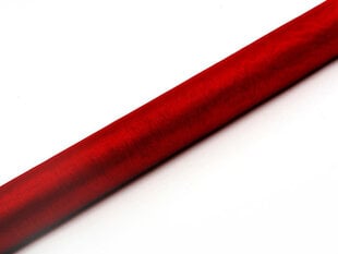 Dekoratiivne materjal pühade kaunistamiseks, punane, 0.36 x 9m (1 tk / 9 m) hind ja info | Peokaunistused | kaup24.ee