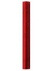 Dekoratiivne materjal pühade kaunistamiseks, punane, 0.36 x 9 m (1 karp / 24 tk) (1 tk / 9 m) hind ja info | Peokaunistused | kaup24.ee