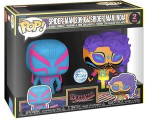 Funko POP! Marvel Spider-Man 2099 & Spider-Man India 2 pack exclusive цена и информация | Атрибутика для игроков | kaup24.ee