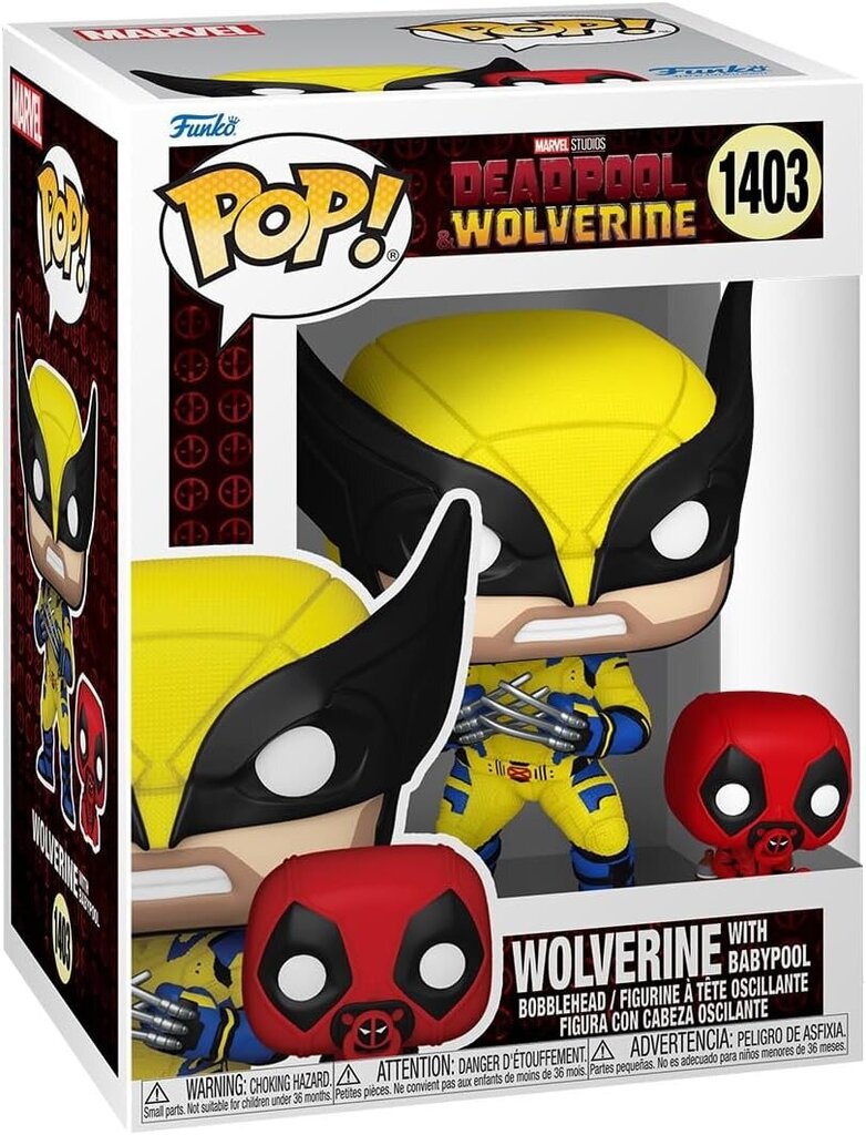 Funko POP! Marvel Wolwerine with Babypool цена и информация | Fännitooted mänguritele | kaup24.ee