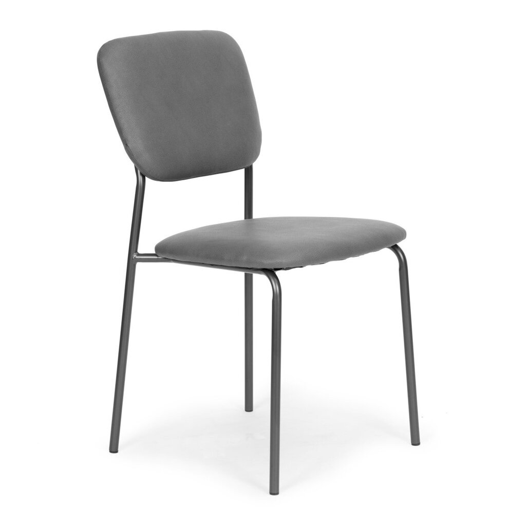 Öko nahast söögitoolid, Modern Home KJC0911, 6 tk, mustad hind ja info | Söögitoolid, baaritoolid | kaup24.ee