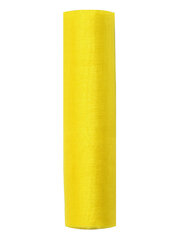 Dekoratiivne materjal pühade kaunistamiseks, kollane, 0.16 x 9m (1 tk / 9 m) hind ja info | Peokaunistused | kaup24.ee