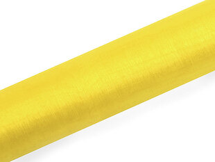 Dekoratiivne materjal pühade kaunistamiseks, kollane, 0.16 x 9m (1 tk / 9 m) hind ja info | Peokaunistused | kaup24.ee