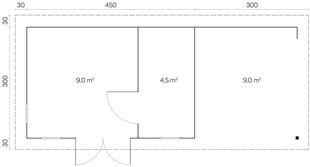 Oriental 5 varikatusega, uks ja aknad klaaspaketiga цена и информация | Садовые сараи, дровницы | kaup24.ee