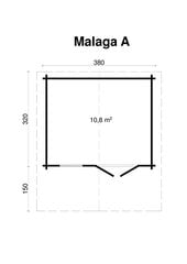 Aiamaja Malaga A hind ja info | Kuurid ja aiamajad | kaup24.ee