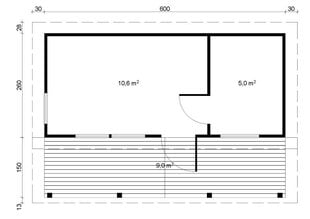 Moderni Pihasauna 26 hind ja info | Kuurid ja aiamajad | kaup24.ee