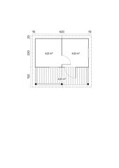 Saunamaja Kalevi terrassiga 70 mm hind ja info | Kuurid ja aiamajad | kaup24.ee