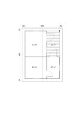 Saunamaja Villu 70 mm цена и информация | Садовые сараи, дровницы | kaup24.ee