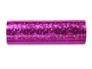Holograafiline dekoratiivne pael, roosa, 3,8m (1 karp / 18 tk) цена и информация | Подарочные упаковки | kaup24.ee