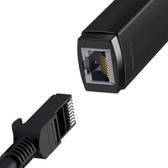 Väline võrgukaart, Baseus RJ451, LAN USB tüüp A RJ45, 100Mbps., hall hind ja info | Komponentide tarvikud | kaup24.ee