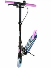 Tõukeratas Raven Pastelle Black/Pink 145 mm käsipiduri ja esiamordiga+kell hind ja info | Tõukerattad | kaup24.ee