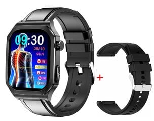 Nutikas käekell ET280 meeste EKG tuvastamise 2,04-tolline Amoled BT kõne südame löögisageduse tervise jälgimine naiste spordi- ja treeningraja nutikell hind ja info | Nutikellad (smartwatch) | kaup24.ee