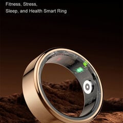 Smart Ring R02 Titanium Steel Shell Multifunktsionaalne meeste naiste Jõusaali jälgija Fitness Ring Tervise jälgimine Sporditegevus hind ja info | Nutikellad (smartwatch) | kaup24.ee