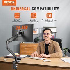 Крепление для монитора с USB-портом Vevor, 330–889 мм цена и информация | Кронштейны для монитора | kaup24.ee