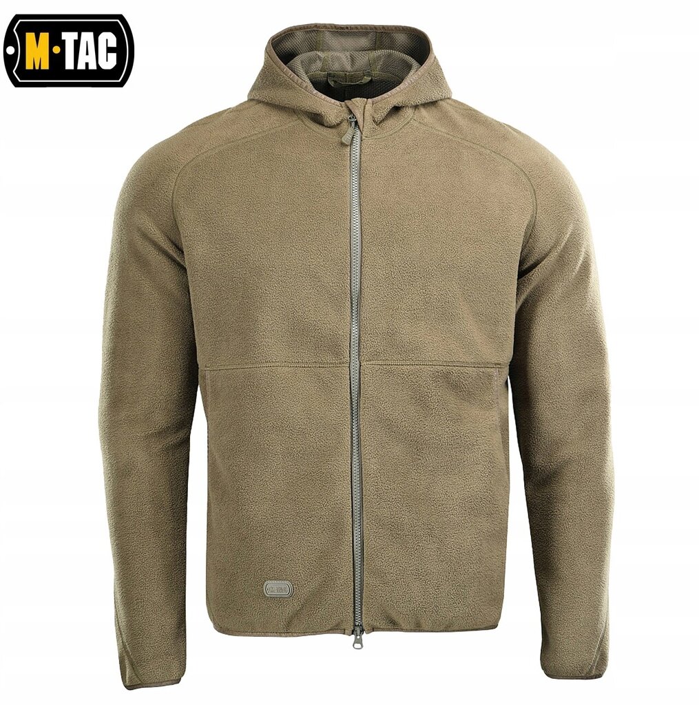 Meeste kapuutsiga dressipluus M-Tac Lite Microfleece Hoodie, Dark Olive цена и информация | Meeste pusad | kaup24.ee