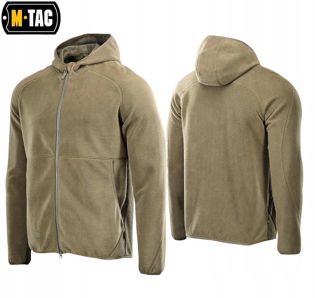 Meeste kapuutsiga dressipluus M-Tac Lite Microfleece Hoodie, Dark Olive цена и информация | Meeste pusad | kaup24.ee