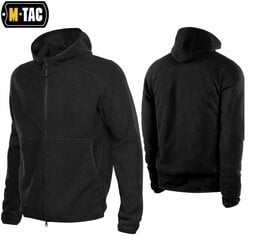 Meeste kapuutsiga dressipluus M-Tac Lite Microfleece Hoodie, Must цена и информация | Мужские толстовки | kaup24.ee