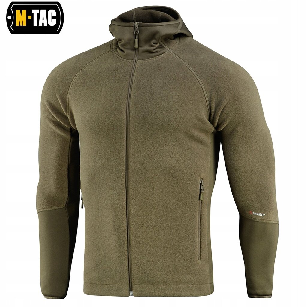 Meeste kapuutsiga dressipluus M-Tac Hoodie Polartec Sport, Dark Olive цена и информация | Meeste pusad | kaup24.ee