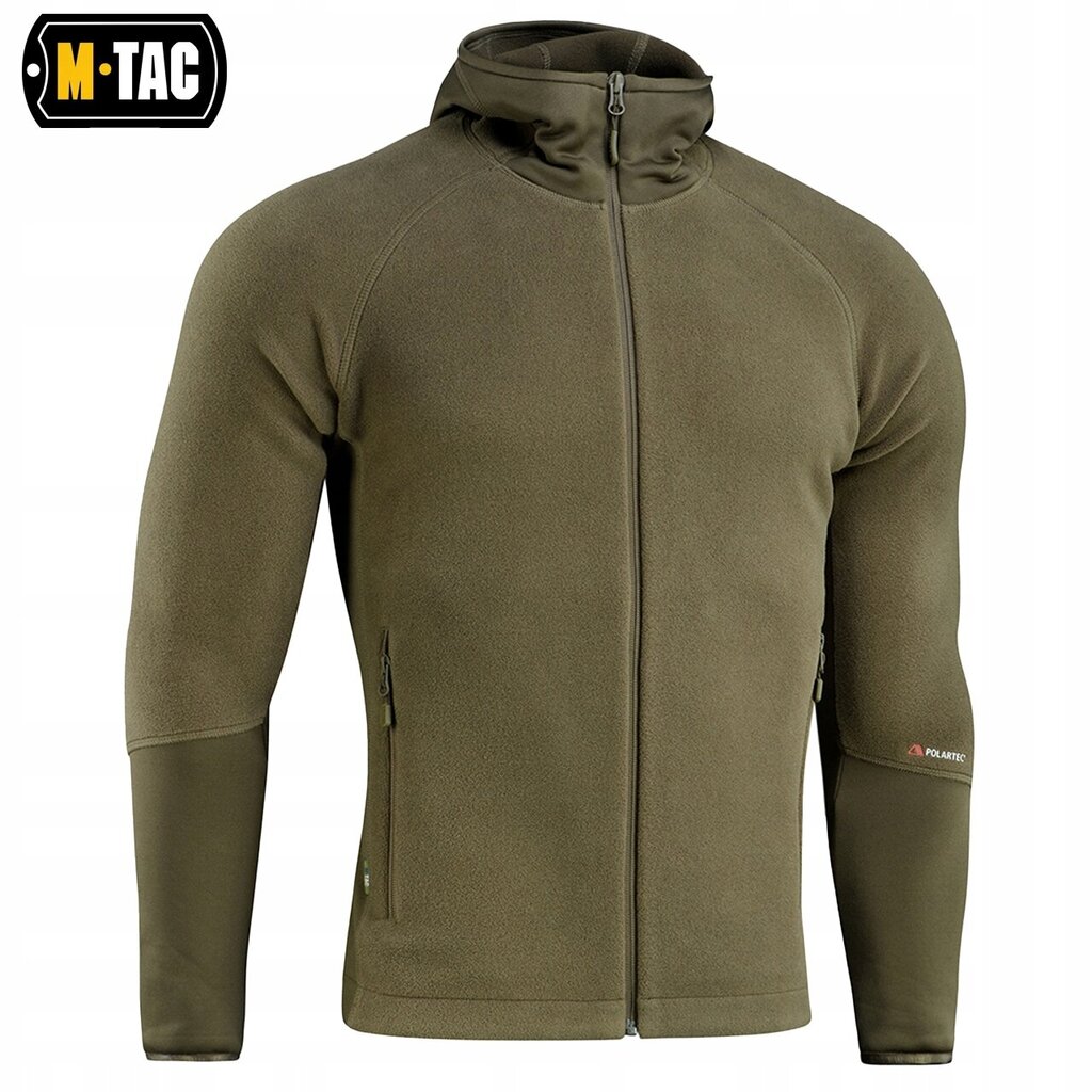 Meeste kapuutsiga dressipluus M-Tac Hoodie Polartec Sport, Dark Olive цена и информация | Meeste pusad | kaup24.ee