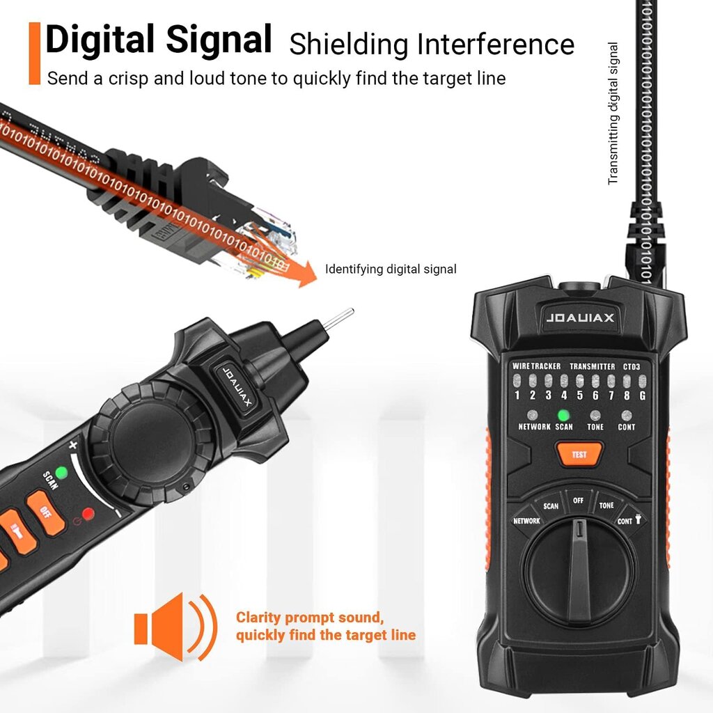 Multifunktsionaalne võrgukaabli tester JOAUIAX JWT01 цена и информация | Käsitööriistad | kaup24.ee