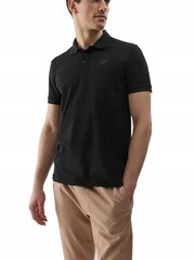 POLO SHIRT 4F мужская 4FWSS24TPTSM130-20S хлопок черный S цена и информация | Мужские футболки | kaup24.ee